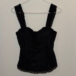 Black Lace corset Top